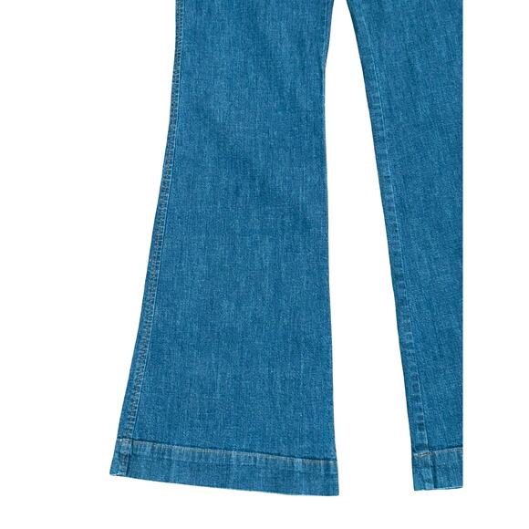 Theory Denim Flare Trouser Jeans Size 4 Designer Business Casual Going Out - Picture 4 of 12